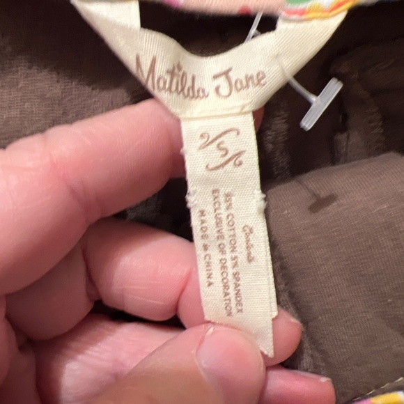 Matilda Jane Embroidered Women’s Pants Small - Picture 5 of 5